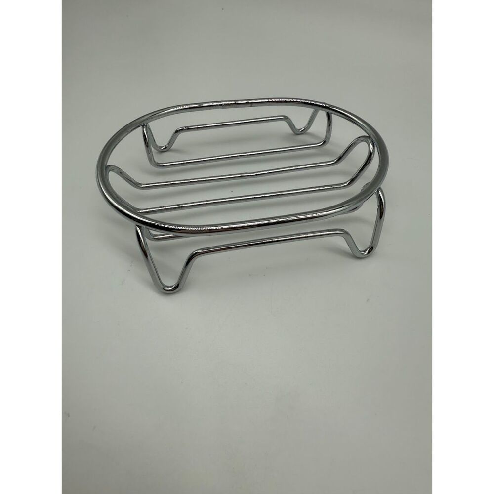 Soap dish silver-tone